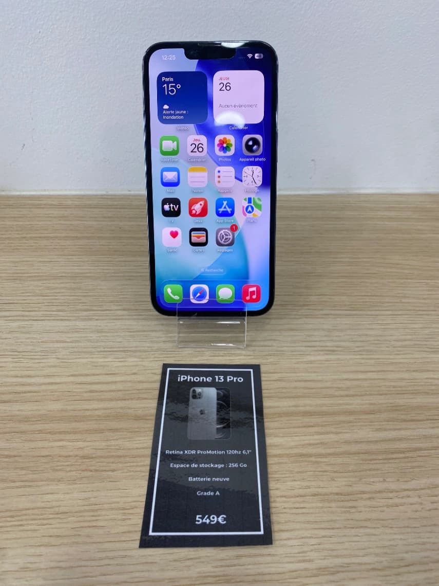 iPhone 13 Pro - 256 GO - Batterie neuve - Grade A